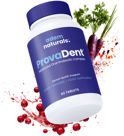 ProvaDent oral probiotic supplement bottle official site